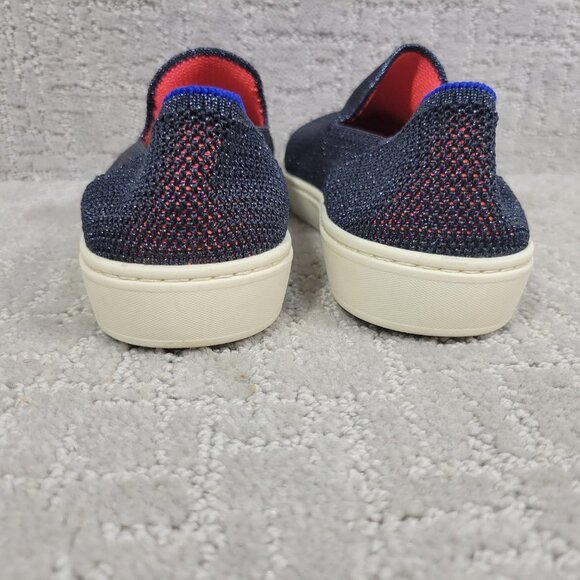 Rothy’s The Sneaker Kids Size US 4 Metallic Lattice Stitch Slip On Flat Shoes - Picture 8 of 9